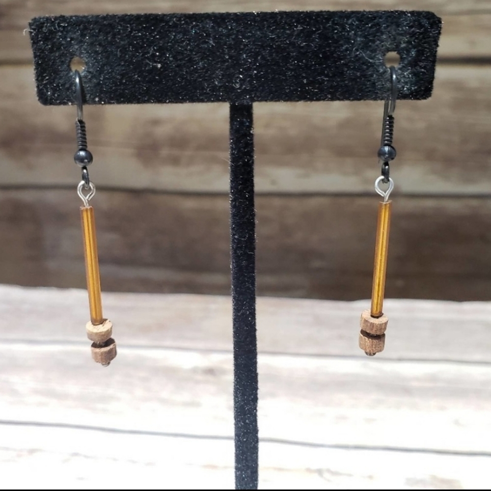 Vtg handmade French hook earring bundle